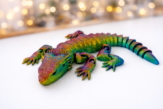 3D Printed Rainbow Bearded Dragon