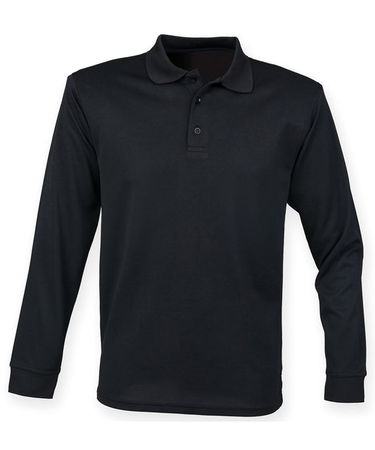 Long Sleeve Polyester Polo Shirt